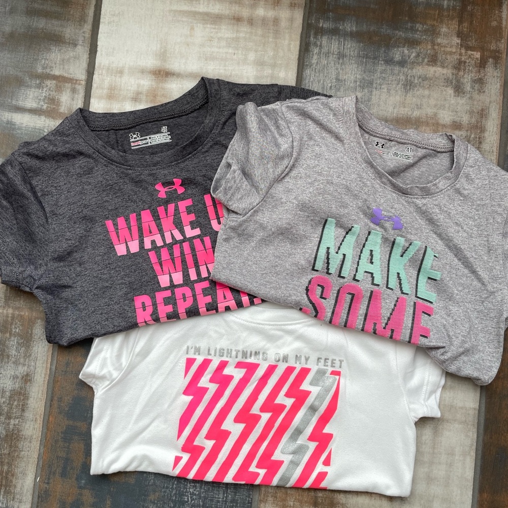 Set of 3 Under Armour Tshirts 4T